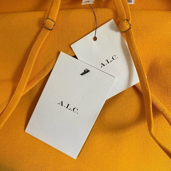 NEW A.L.C Ava Orange Tank Top Adjustable Straps in Plantain Size XS - Picture 5 of 7